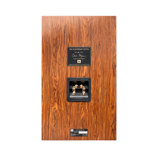 L100 Classic 75 - Black -  12-inch (300mm) 3-way Bookshelf Loudspeaker &ndash; Anniversary Edition - Back
